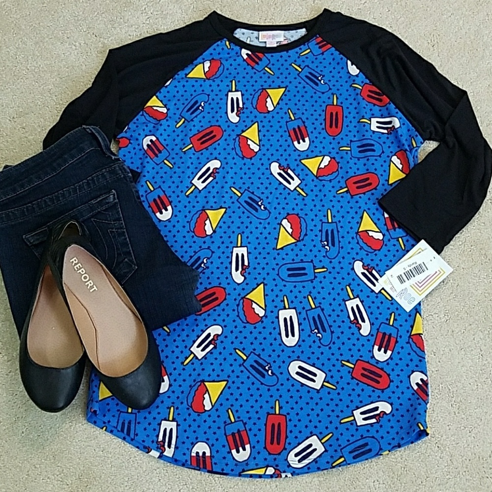 LuLaRoe Americana Randy tee